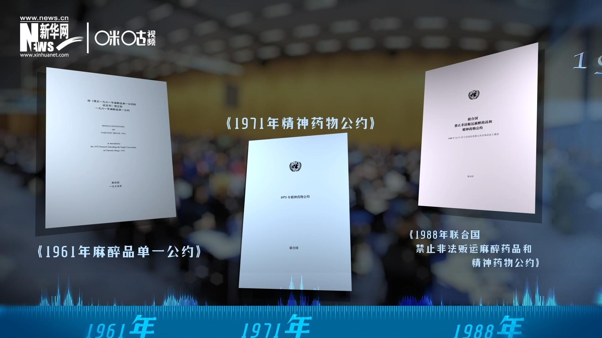 當前國際社會所共同遵循的三大國際禁毒公約，分別在1961年、1971年和1988年 由聯合國牽頭締結。
